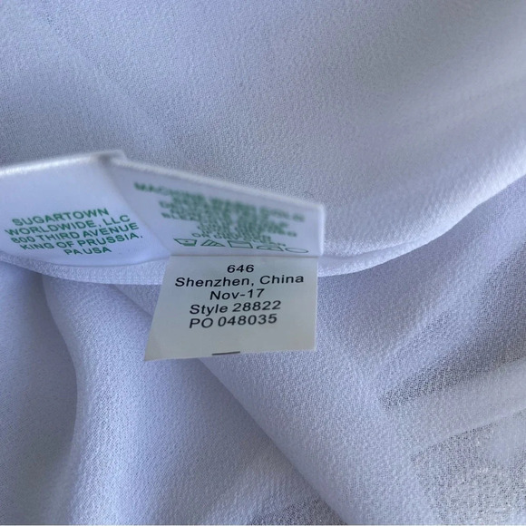 Lilly Pulitzer pearl White Gold Trim Shift Mini Dress 33334 - Picture 5 of 8